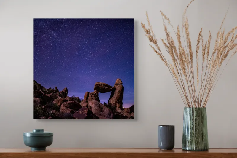 Tablou Canvas Poartă Stelară - Scenă Nocturnă Cosmice Multicolor, 50 x 50 cm – poza 4