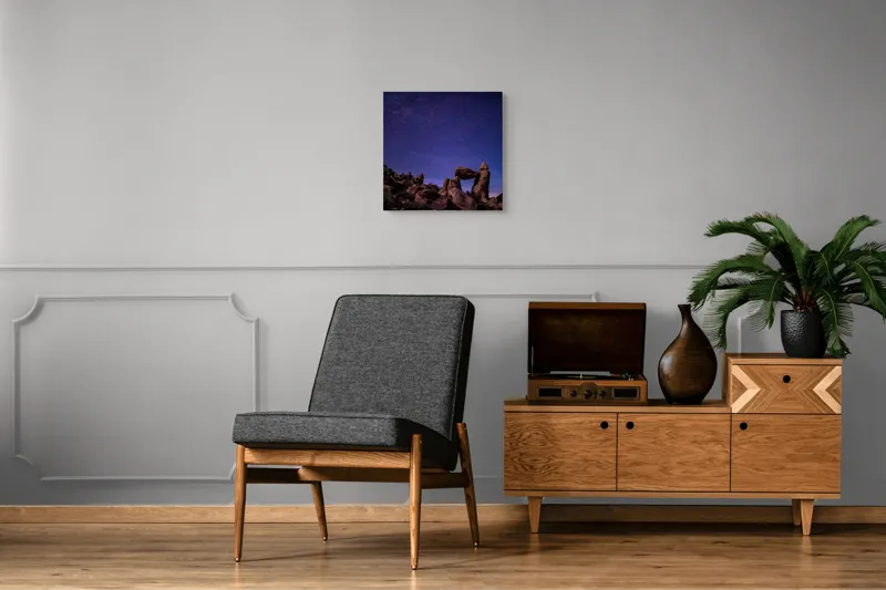 Tablou Canvas Poartă Stelară - Scenă Nocturnă Cosmice Multicolor, 50 x 50 cm – poza 6