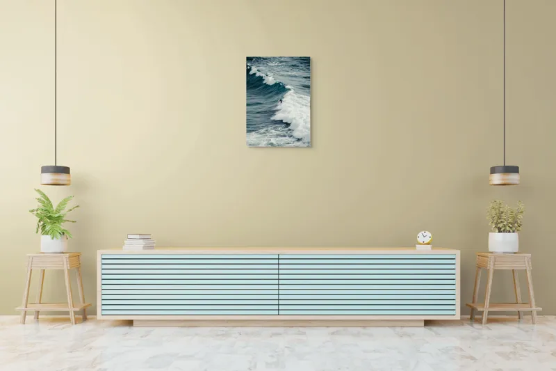 Tablou Canvas Surfer în mijlocul valurilor mării, Aventură și Natură, 50 x 70 cm – poza 6