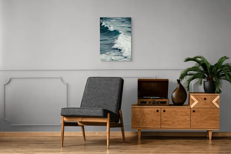 Tablou Canvas Surfer în mijlocul valurilor mării, Aventură și Natură, 50 x 70 cm – poza 8