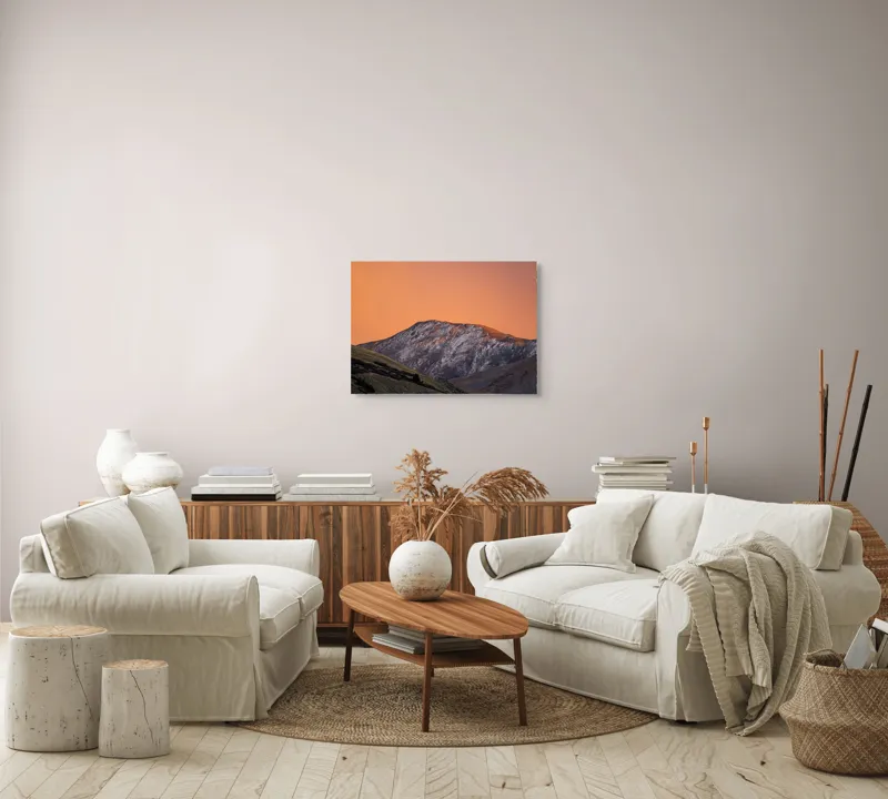 Tablou Canvas Peisaj Montan Amurg Multicolor, 70 x 50 cm – poza 6