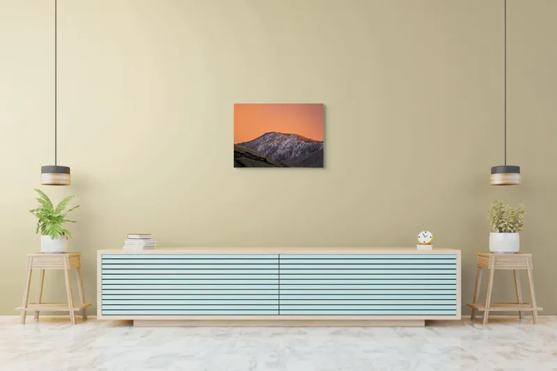 Tablou Canvas Peisaj Montan Amurg Multicolor, 70 x 50 cm – poza 7