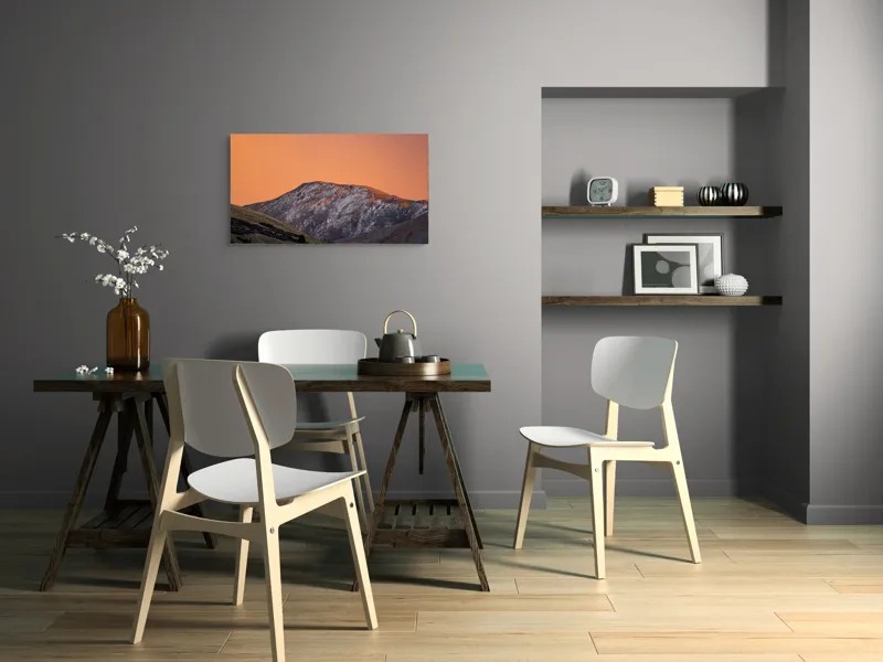 Tablou Canvas Peisaj Montan Amurg Multicolor, 90 x 50 cm – poza 3