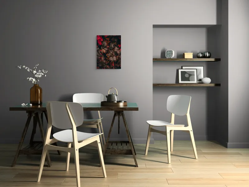 Tablou Canvas Frunze Arămii în Lumina Toamnei Natură Contrast Vibrant, 39 x 54 cm – poza 7