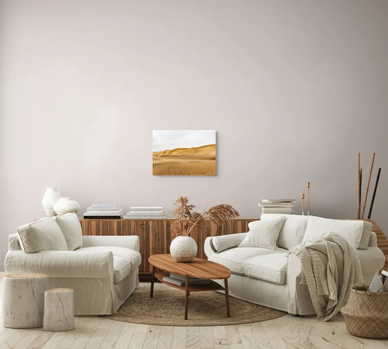 Tablou Canvas pe temă de deșert și nisip, scenă naturală a vântului și cerului, 54 x 39 cm – poza 5