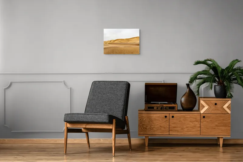 Tablou Canvas pe temă de deșert și nisip, scenă naturală a vântului și cerului, 54 x 39 cm – poza 7