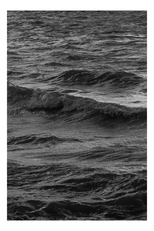 Tablou Canvas pe tema Ocean și Valuri întunecate, 50 x 70 cm