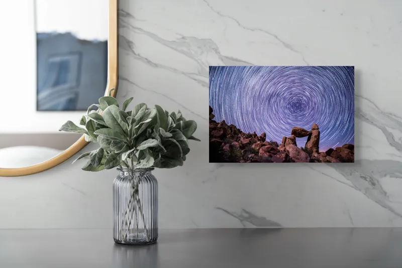 Tablou Canvas pe tema Cosmos și Peisaj al Deșertului, 39 x 26 cm – poza 5