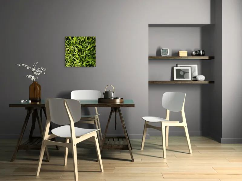 Tablou Canvas Frunze Verzi Revitalizante Naturale Vibrante, 50 x 50 cm – poza 8