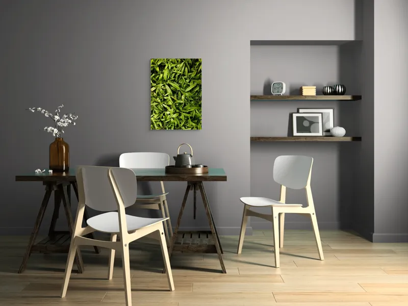 Tablou Canvas Frunze Verzi Revitalizante Naturale Vibrante, 50 x 70 cm – poza 5