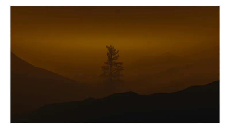 Tablou Canvas Silueta Copac în Lumina Amurgului Peisaj Noapte Mister, 100 x 100 cm