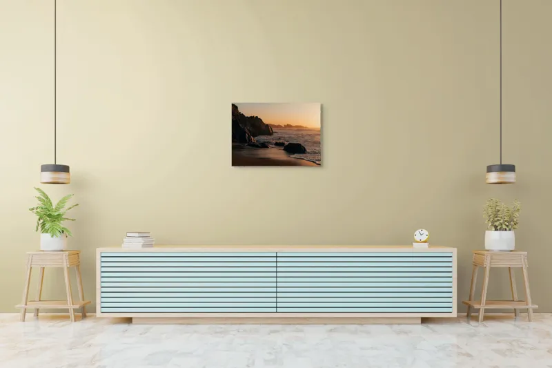 Tablou Canvas Apus pe Țărmul Stâncos al Mării, 70 x 50 cm – poza 7