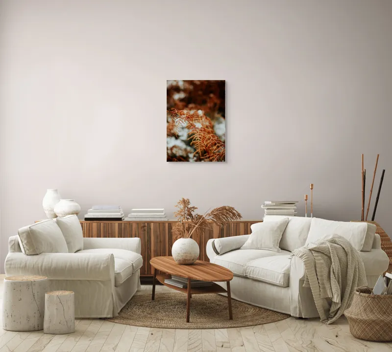 Tablou Canvas Frunze arămii în prag de iarnă Textură Natură Detaliu, 50 x 70 cm – poza 4