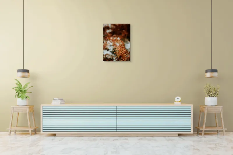 Tablou Canvas Frunze arămii în prag de iarnă Textură Natură Detaliu, 50 x 70 cm – poza 6