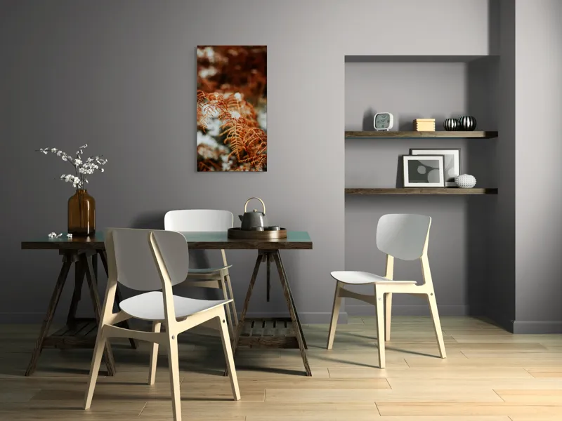 Tablou Canvas Frunze arămii în prag de iarnă Textură Natură Detaliu, 50 x 90 cm – poza 4