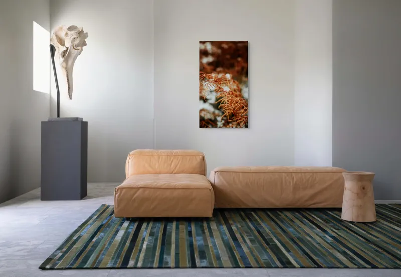 Tablou Canvas Frunze arămii în prag de iarnă Textură Natură Detaliu, 50 x 90 cm – poza 5