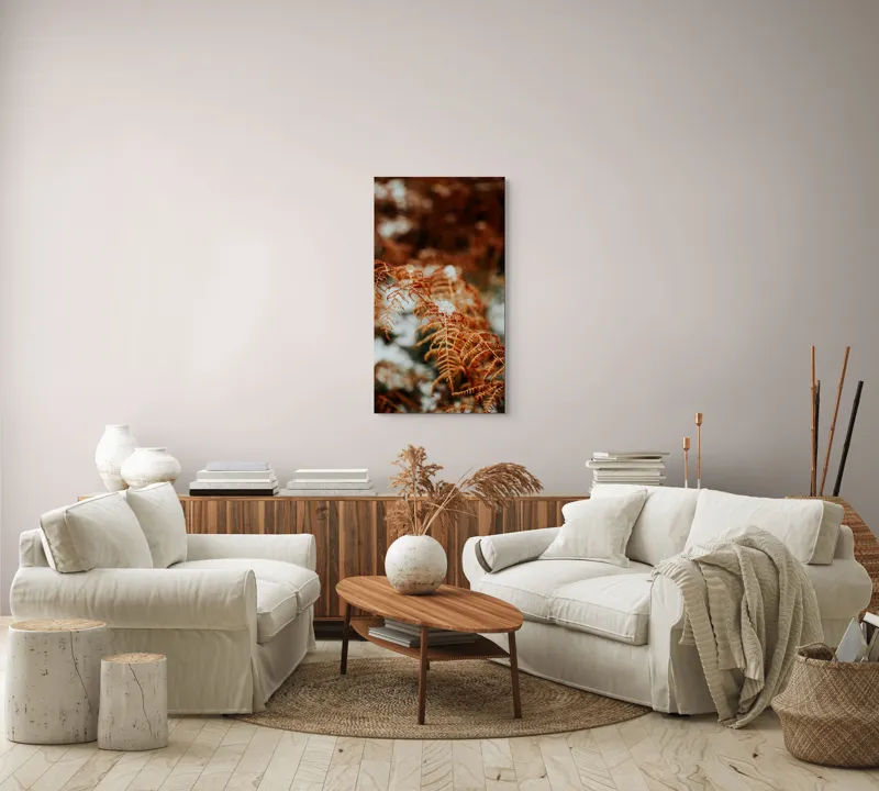Tablou Canvas Frunze arămii în prag de iarnă Textură Natură Detaliu, 50 x 90 cm – poza 7