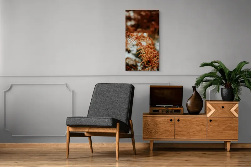 Tablou Canvas Frunze arămii în prag de iarnă Textură Natură Detaliu, 50 x 90 cm – poza 8