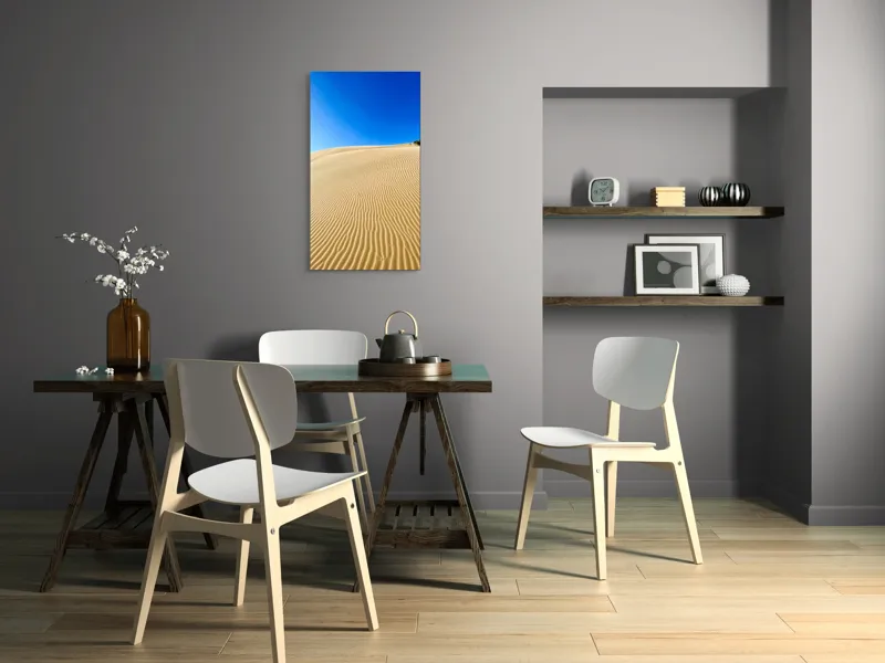 Tablou Canvas Dunele de nisip sub cer senin, Vânt și Albastru, 50 x 90 cm – poza 4