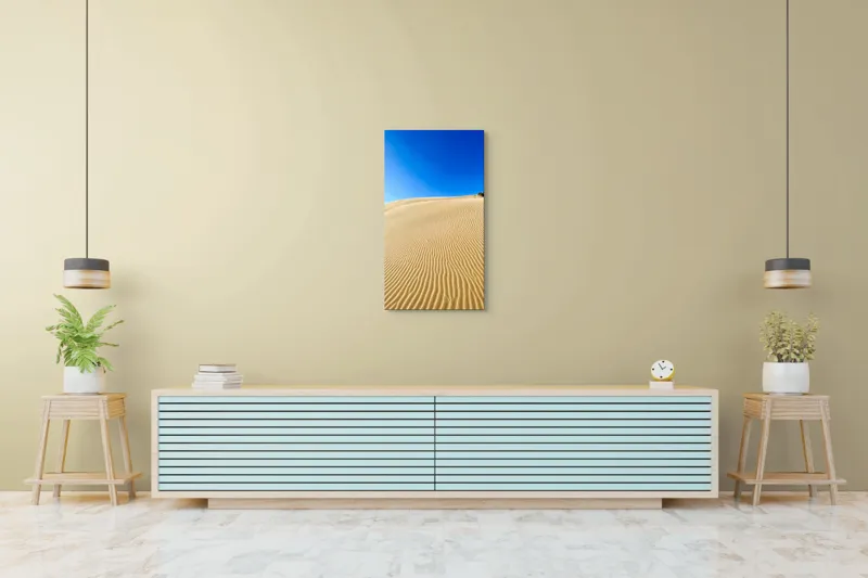 Tablou Canvas Dunele de nisip sub cer senin, Vânt și Albastru, 50 x 90 cm – poza 6