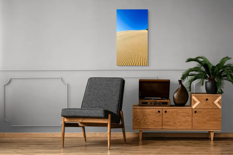 Tablou Canvas Dunele de nisip sub cer senin, Vânt și Albastru, 50 x 90 cm – poza 8