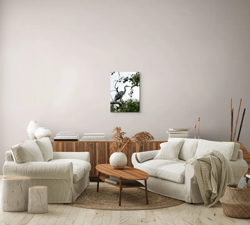 Tablou Canvas Natură Pasăre Copac Frunziș Observație, 39 x 54 cm – poza 5