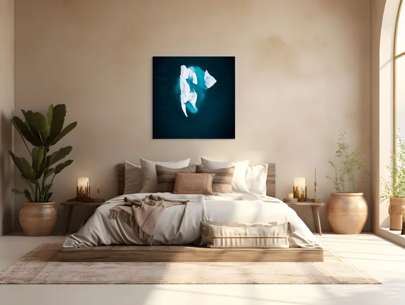 Tablou Canvas Iceberg Ocean Frumusețe Natură Mister, 100 x 100 cm – poza 4