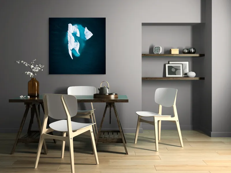Tablou Canvas Iceberg Ocean Frumusețe Natură Mister, 100 x 100 cm – poza 6