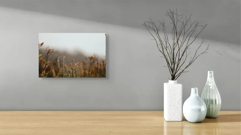 Tablou Canvas Natură Toamnă Frunze Vânt Culoare Blândețe, 39 x 26 cm – poza 8