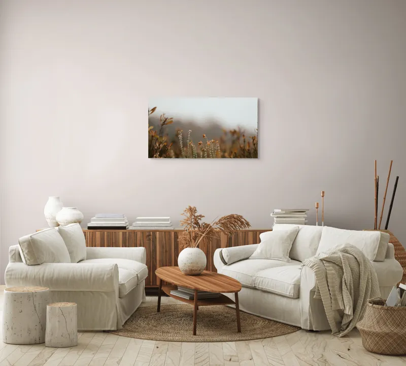 Tablou Canvas Natură Toamnă Frunze Vânt Culoare Blândețe, 90 x 50 cm – poza 4