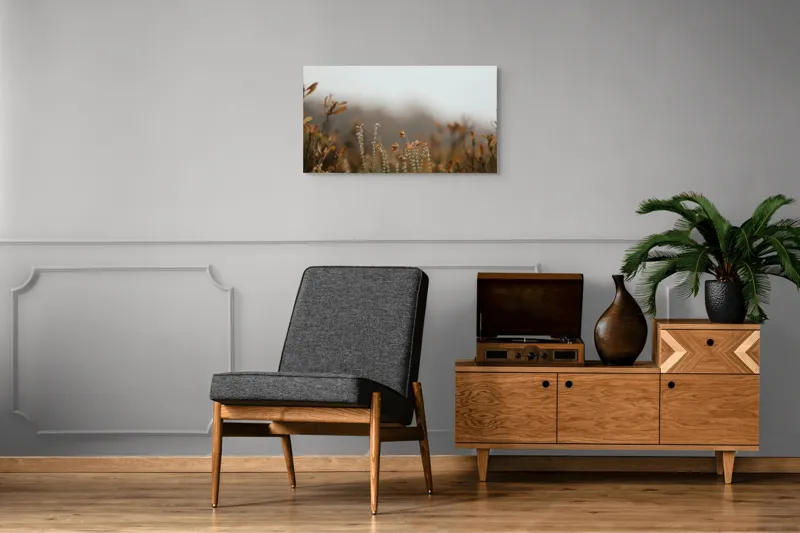 Tablou Canvas Natură Toamnă Frunze Vânt Culoare Blândețe, 90 x 50 cm – poza 6