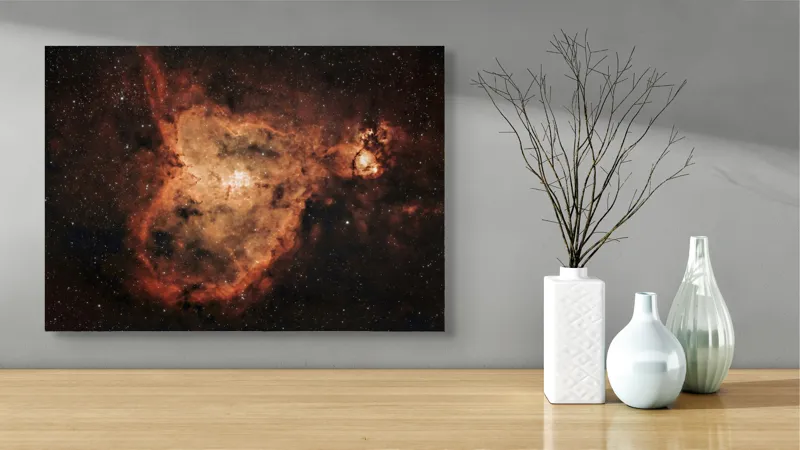 Tablou Canvas Univers Spațiu Galaxie Stele Nebuloasă Culoare Formă, 70 x 50 cm – poza 3
