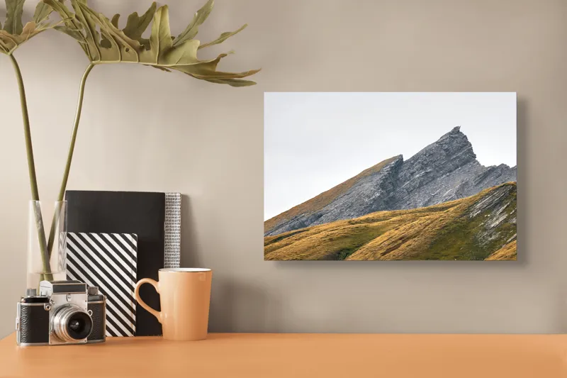 Tablou Canvas pe tema Creastă și Vârfuri montane, 39 x 26 cm – poza 3