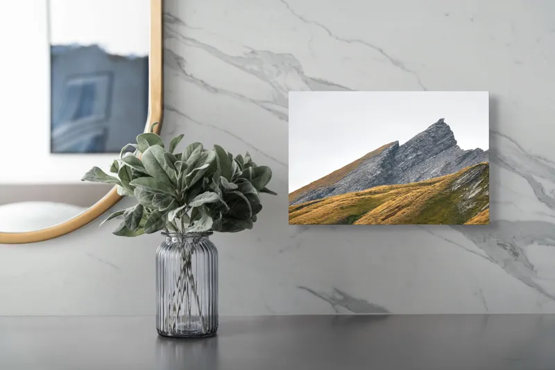 Tablou Canvas pe tema Creastă și Vârfuri montane, 39 x 26 cm – poza 5