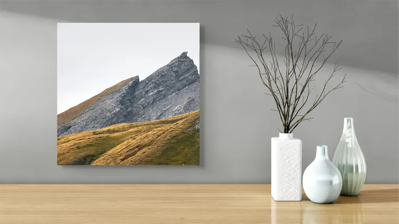 Tablou Canvas pe tema Creastă și Vârfuri montane, 50 x 50 cm – poza 3