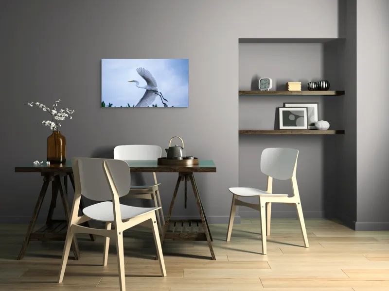 Tablou Canvas Pasăre Zbor Natura Libertate Grație Albastru, 90 x 50 cm – poza 3