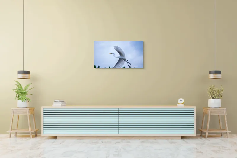 Tablou Canvas Pasăre Zbor Natura Libertate Grație Albastru, 90 x 50 cm – poza 5