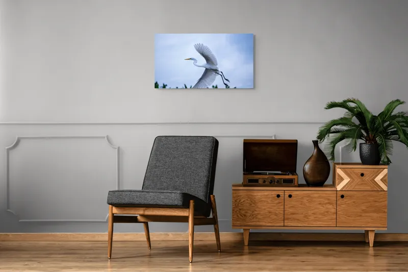 Tablou Canvas Pasăre Zbor Natura Libertate Grație Albastru, 90 x 50 cm – poza 6