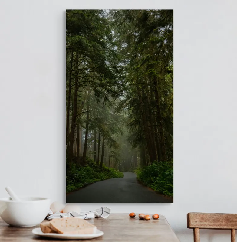 Tablou Canvas Pădure Misterioasă și Cărare în Natură, 50 x 90 cm – poza 3