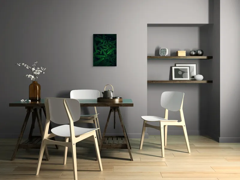 Tablou Canvas, "Verde infinit în ramuri dese", Verde, Densitate, Textură, Frunziș, Natură, Profunzime, Mister, Viu, 39 x 54 cm – poza 7