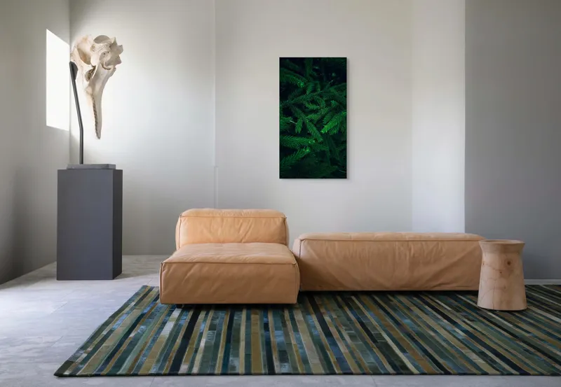 Tablou Canvas, "Verde infinit în ramuri dese", Verde, Densitate, Textură, Frunziș, Natură, Profunzime, Mister, Viu, 50 x 90 cm – poza 5