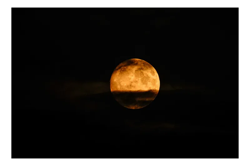 Tablou Canvas, Luna Misterioasă în Noapte Întunecată, 54 x 39 cm