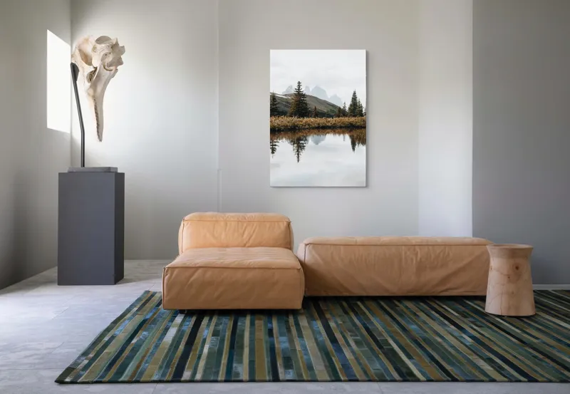 Tablou Canvas Peisaj Montan Reflecție Lac Oglindire Natură Tranquilitate, 70 x 100 cm – poza 7