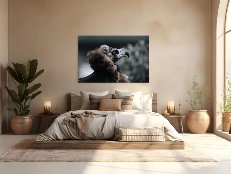 Tablou Canvas, "Vulturul contemplativ al înălțimilor montane", Majestic, Regal, Observant, Powerful, Graceful, 150 x 100 cm – poza 4
