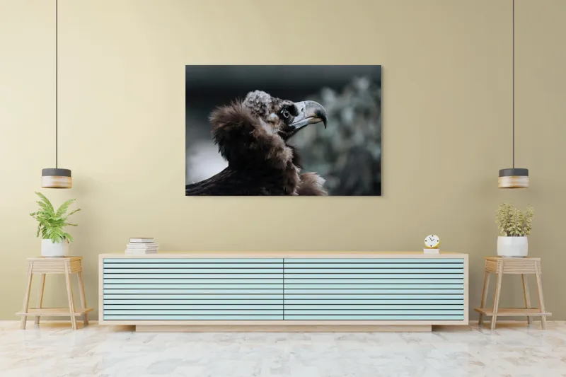 Tablou Canvas, "Vulturul contemplativ al înălțimilor montane", Majestic, Regal, Observant, Powerful, Graceful, 150 x 100 cm – poza 6