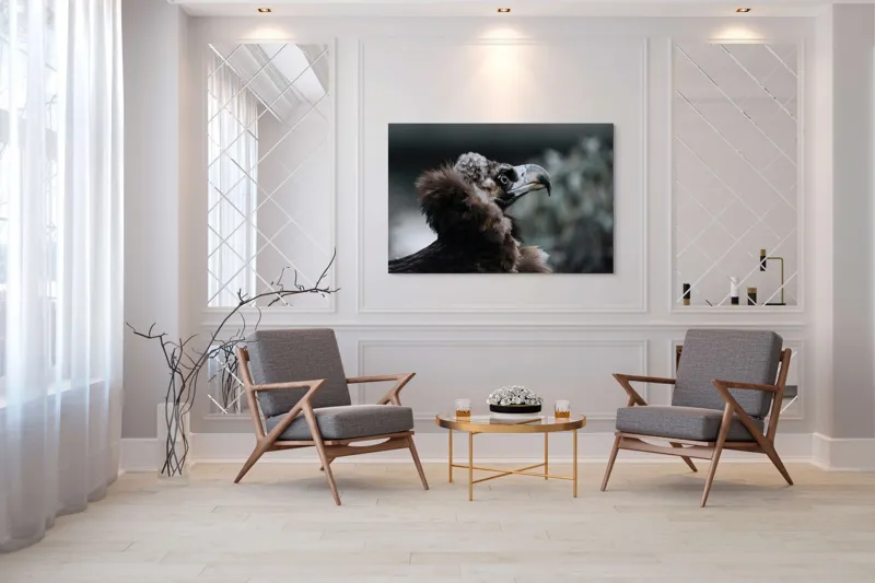 Tablou Canvas, "Vulturul contemplativ al înălțimilor montane", Majestic, Regal, Observant, Powerful, Graceful, 150 x 100 cm – poza 7