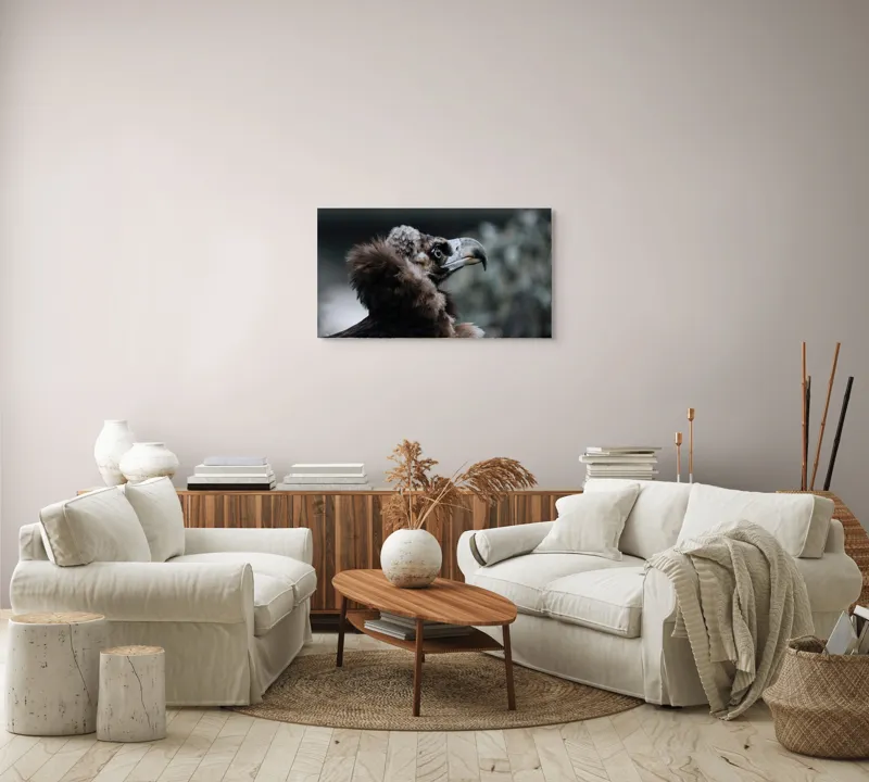 Tablou Canvas, "Vulturul contemplativ al înălțimilor montane", Majestic, Regal, Observant, Powerful, Graceful, 90 x 50 cm – poza 4