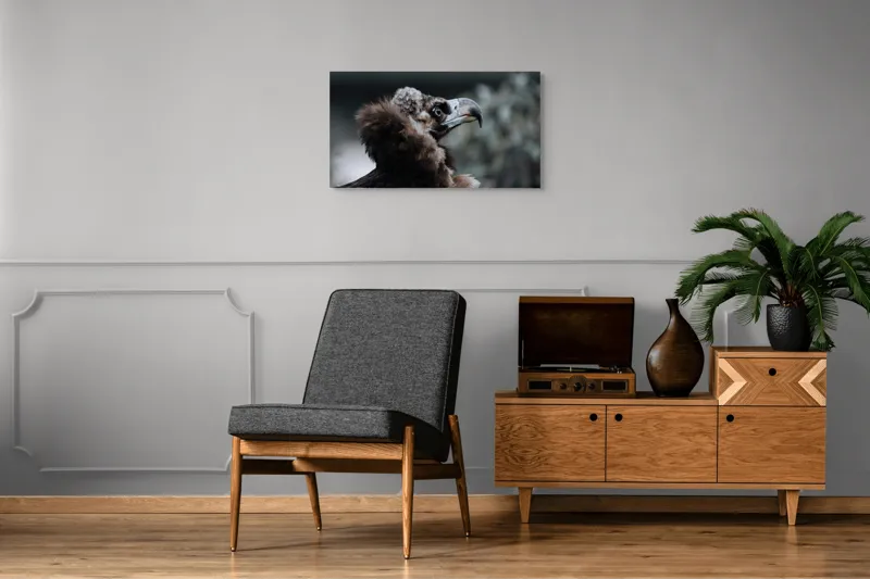 Tablou Canvas, "Vulturul contemplativ al înălțimilor montane", Majestic, Regal, Observant, Powerful, Graceful, 90 x 50 cm – poza 6