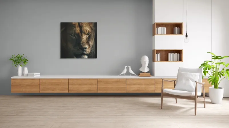 Tablou Canvas, "Regina tainică a savanei africane", Nu știu cine este în imagine., 100 x 100 cm – poza 8