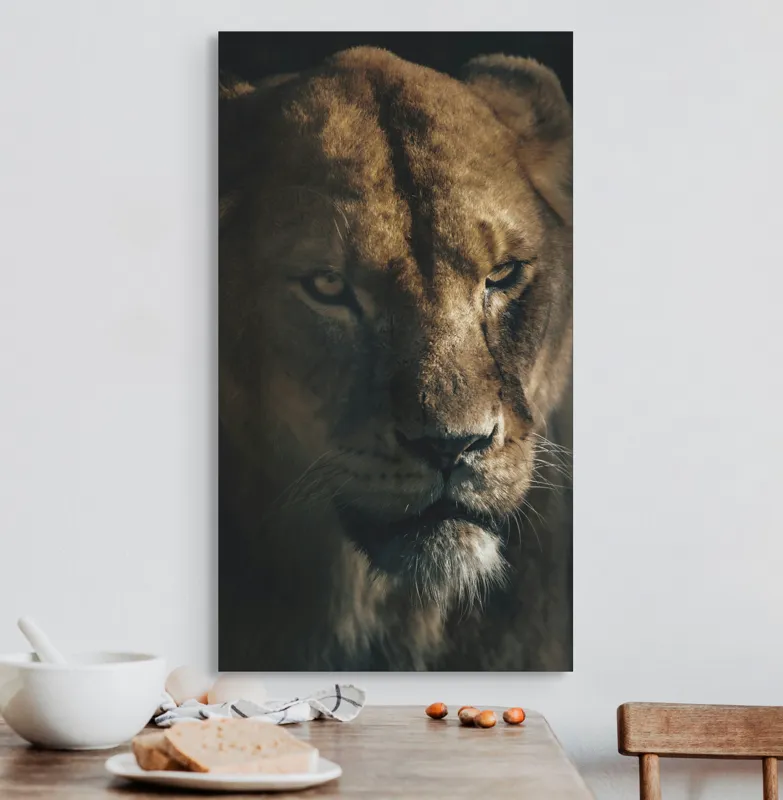 Tablou Canvas, "Regina tainică a savanei africane", 50 x 90 cm – poza 3
